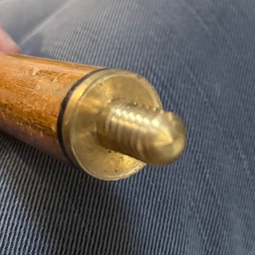 Mid-century solid brass equestrian cane Horse Hea… - image 6